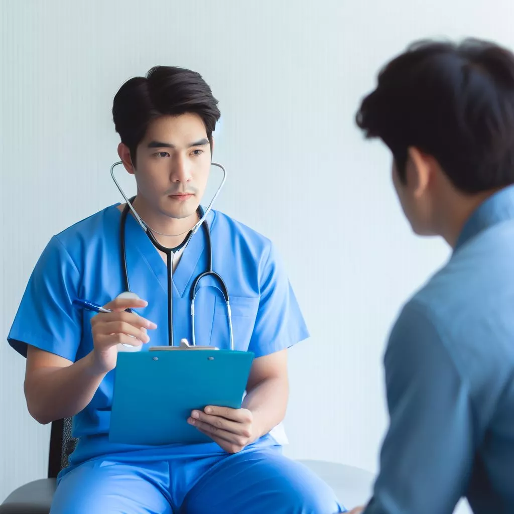 Врач консультирует пациента